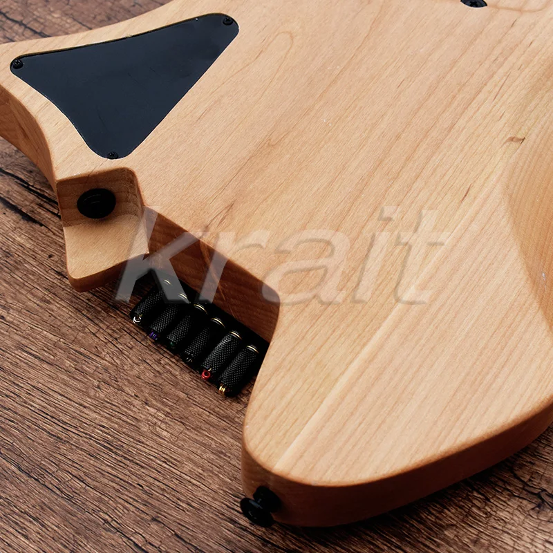 Krait безголовая гитара 6 струн strandberg безголовая гитара ольховое дерево Пламя клен Топ