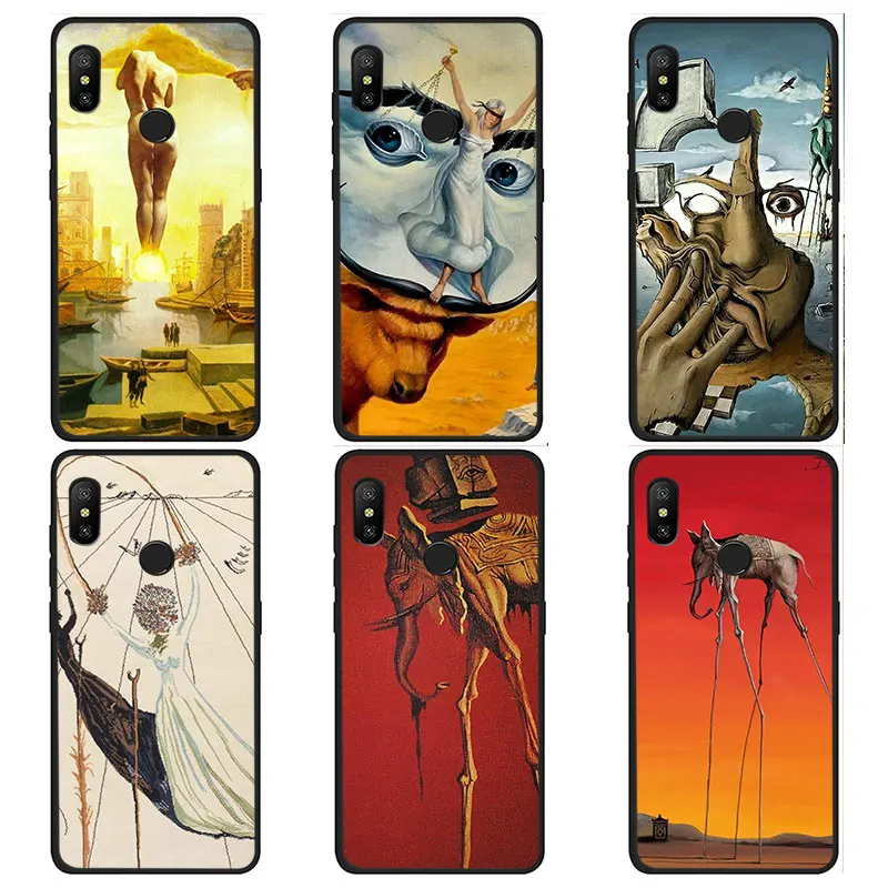 Чехол для телефона из мягкого ТПУ с художественным рисунком Сальвадора Дали