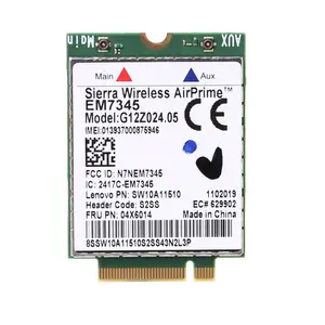 wwan wireless card em7345 4g lte for lenovo thinkpad 04x6092 04x6015 04x6014 sierra free global shipping