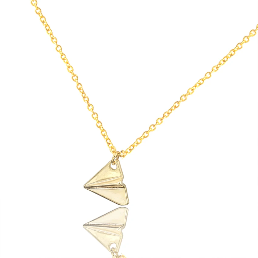 Великолепная сказка современные ювелирные изделия Vintage Collier Femme бумажный самолет