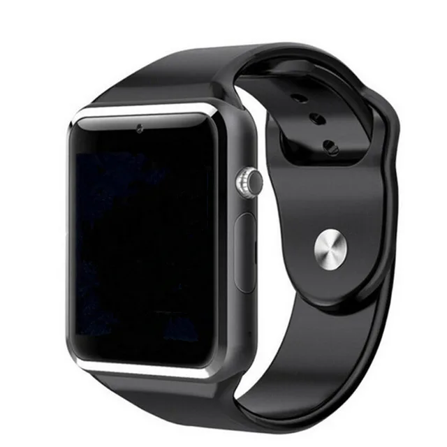 LUOKA Bluetooth Смарт часы для мужчин A1 с камерой Facebook Whatsapp Twitter Синхронизация SMS Smartwatch поддержка SIM TF карты для IOS Android - Цвет: All black no box