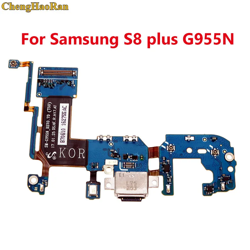 For S8plus G955N ChengHaoRan USB зарядное устройство док-станция разъем гибкий кабель для samsung Galaxy S6 S7 G930V G935A edge G935F S8 plus G955F G955U G955N - Цвет: For S8plus G955N