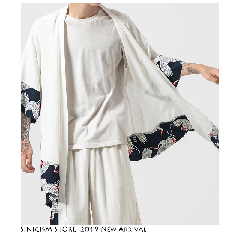 Sinicism Store летняя мужская куртка в китайском стиле повседневная одежда из хлопка и
