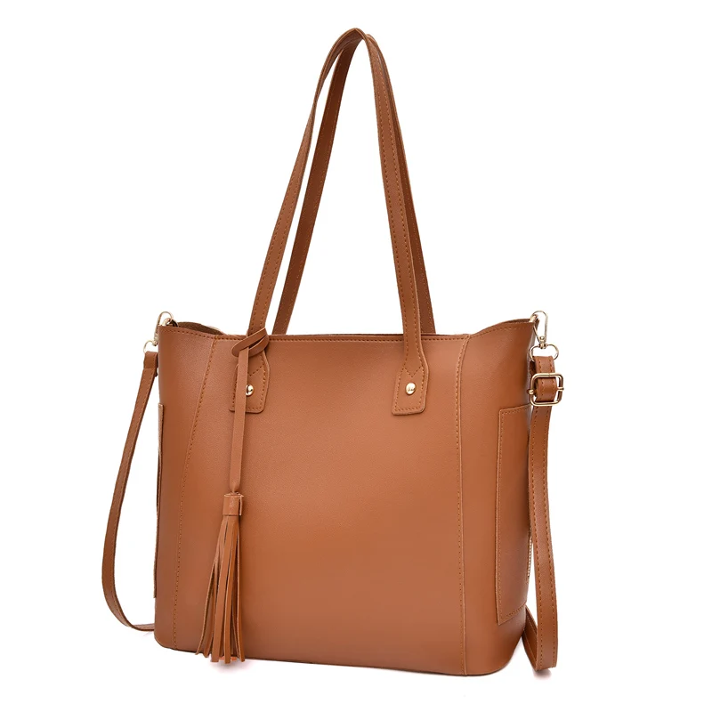 3 шт./комплект женские сумки Дамская кожаная комбинированная сумка повседневные