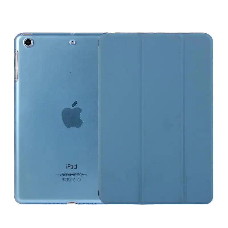 blue Роскошный ультра тонкий умный флип-чехол из искусственной кожи с магнитной подставкой для ipad air/ air2 и планшета ipad 9,7 и - Цвет: blue