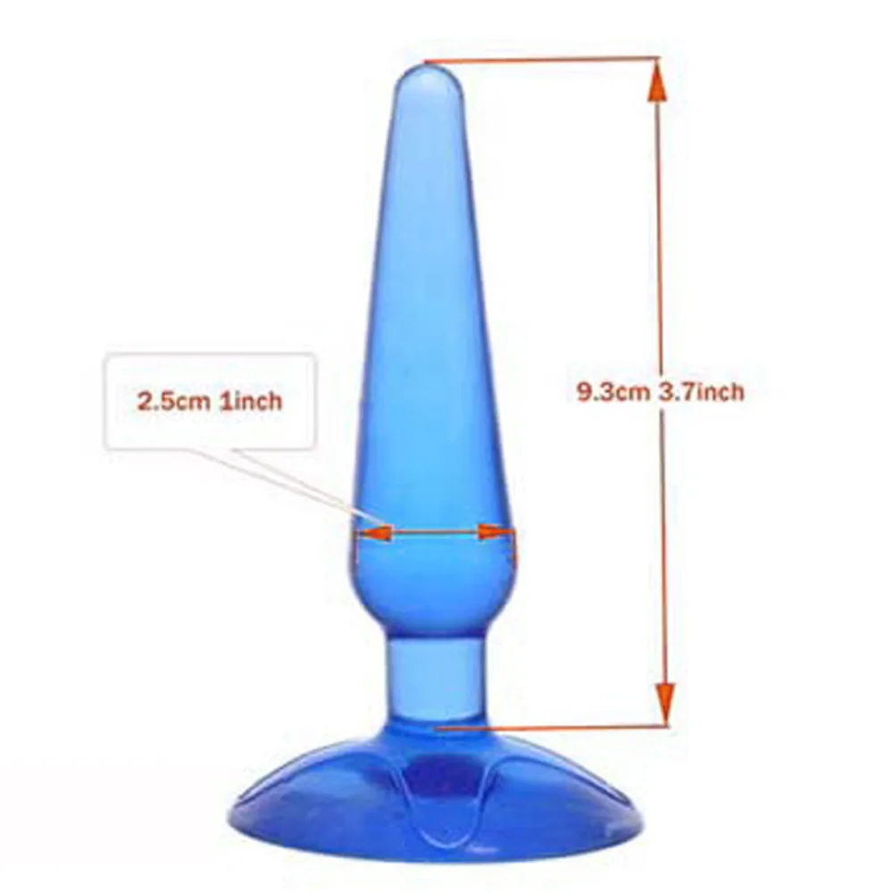 Jelly Anal Plug Dildo Butt for Beginner Real Skin Feeling Prostate Massager Sex Toys Men Women Masturbation #4N |