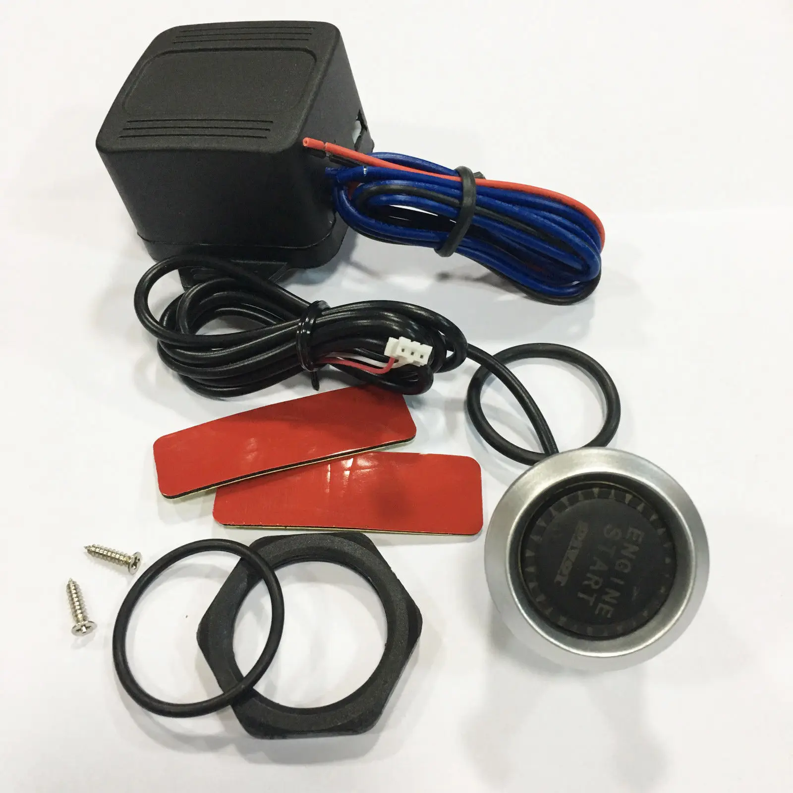 12В авто двигатель старт стоп кнопка зажигания переключатель стартер с синим