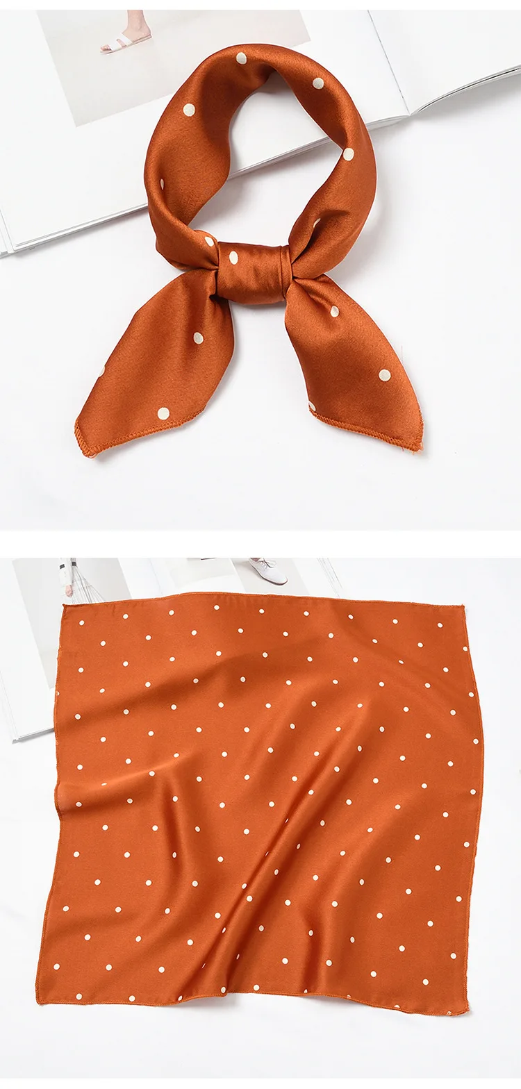 Украшает модные 50*50 см с леопардовым принтом scarfsilk волос шарфы упругой квадратный детские трусы для девочки, шарф, шарфы, сатин Сумочка шарф тощий