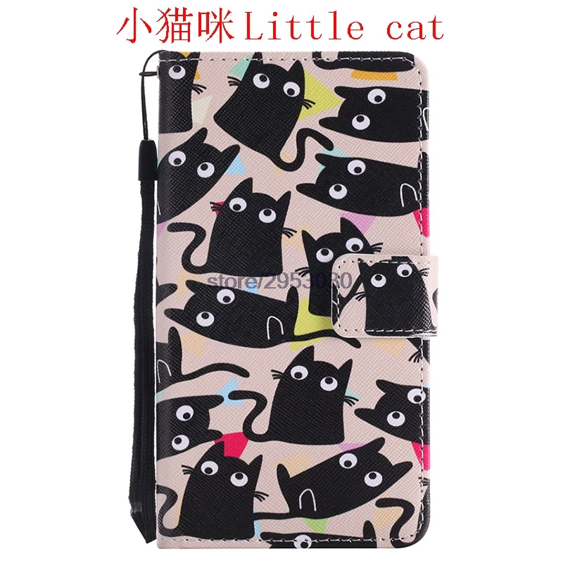 Little cat Чехол-Кошелек для huawei P Smart FIG-LX1 FIG-LA1 P Smart P FIG-LX1 флип-чехол для телефона из искусственной кожи чехол-коробка для huawei Honor 9 Lite - Цвет: Little cat