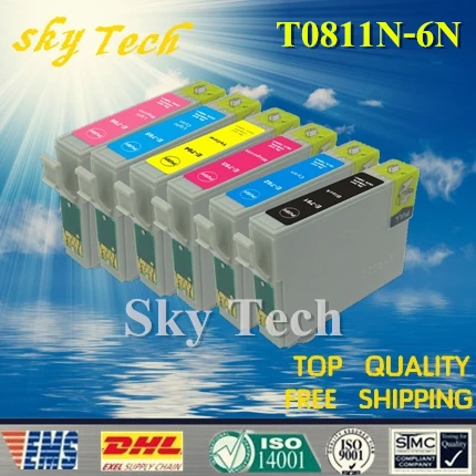 Совместимый картридж 6PK 81N для T0811N-T0816N Epson T50 R290 RX610 RX690 TX650 TX700W TX710W TX800FW и т. д. |