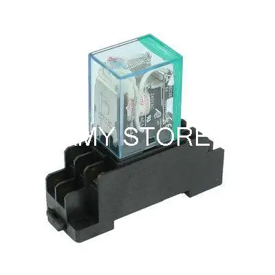 

MY2NJ HH52P 12V/24VDC 12V/24V/36AC 110VAC 220/240VAC Coil 5A General Purpose Power Relay 8 Pin DPDT + PYF08A Socket