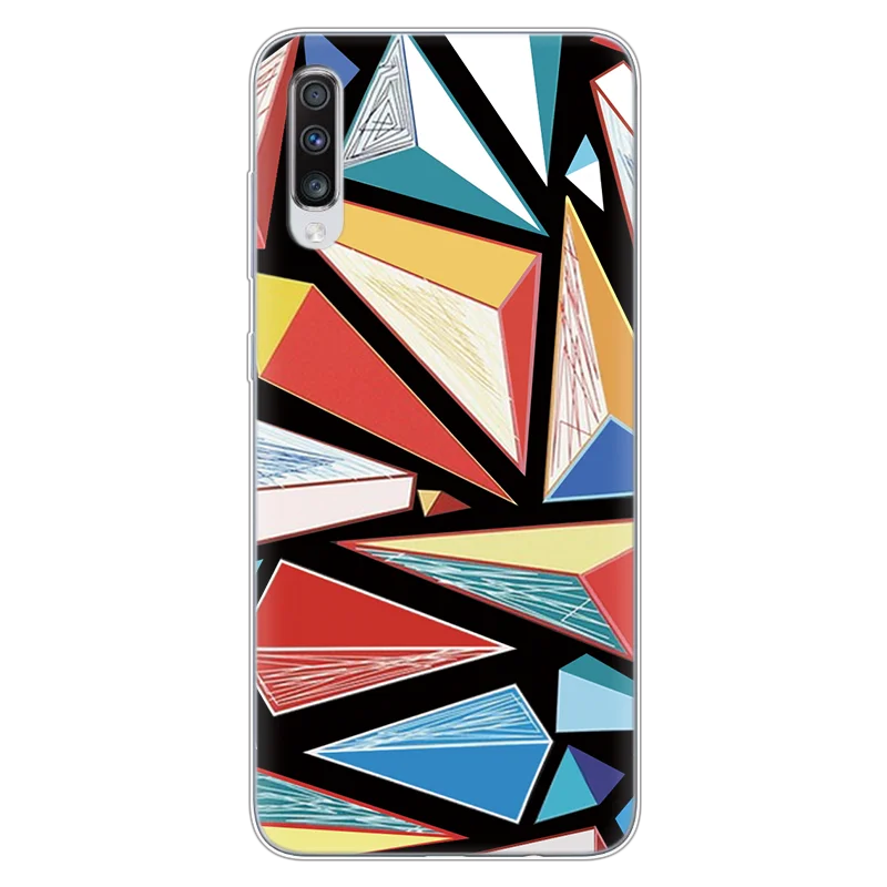 jh4bxing Чехол для samsung Galaxy A70, силиконовый чехол 6," с мраморной геометрией, мягкий чехол из ТПУ для samsung Galaxy A70 A 70 A705 A705F, чехол - Цвет: jh4bxing