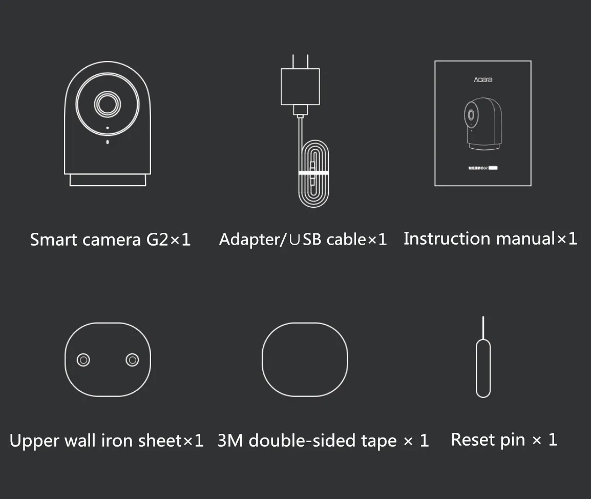 Xiao mi камера aqara G2 Smart Gateway Hub с функцией шлюза 1080P 140 градусов просмотра для Home APP Kit |