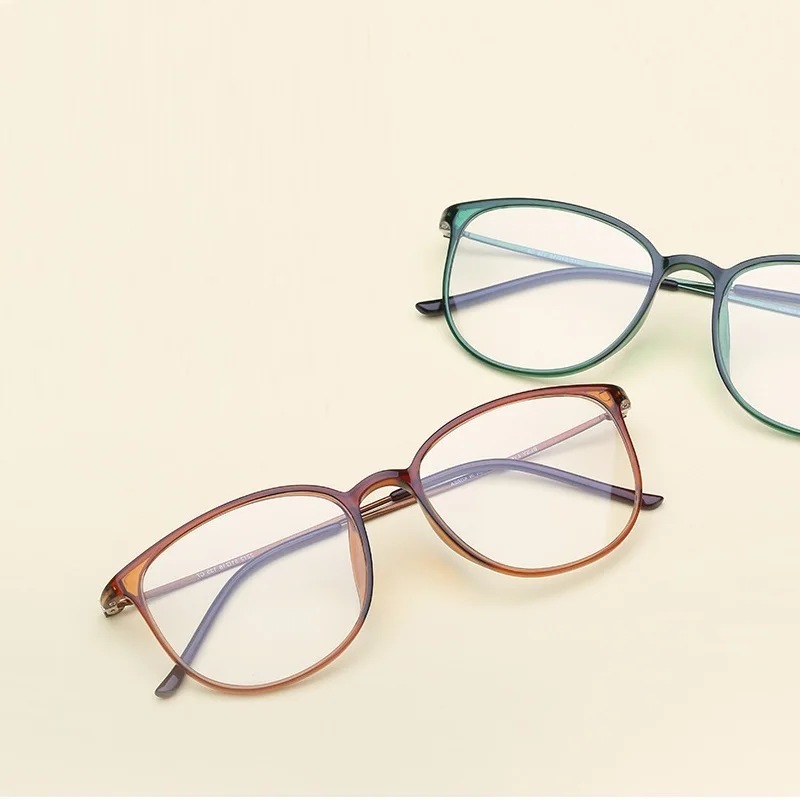 

W-136 New Ultra light men brand precription eyeglasses frames plastic steel tungsten thin Temple computer goggles women eyewear