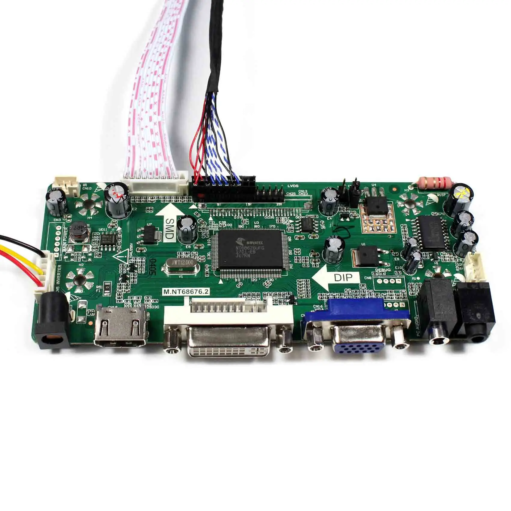 Плата драйвера аудиосигнала ЖК дисплея HD MI VGA DVI для панели 14 1 дюймов LP141WX3 B141EW02