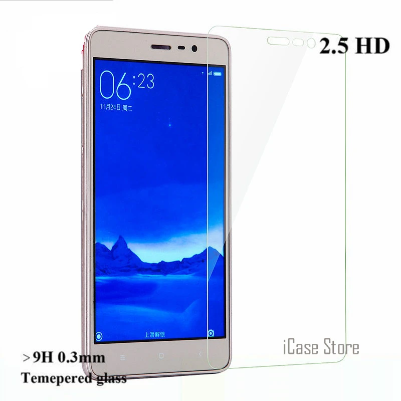 Закаленное стекло 9H для xiaomi redmi note 1 2 3 Pro mi 4 5 4c 4i 4S чехол с защитной пленкой