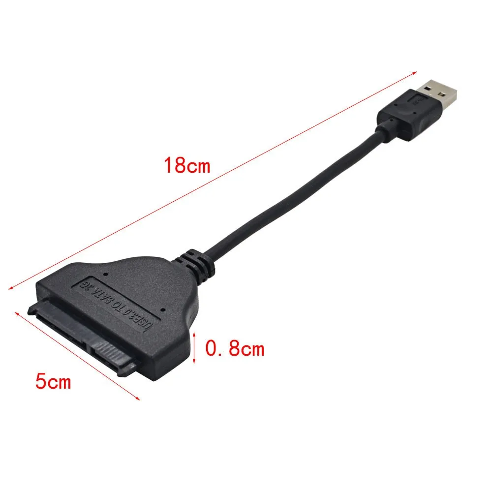 Высокоскоростной USB 3 0 до 22 PIN SATA адаптер usb-кабель 7 + 15 22Pin конвертер для 2 5 &quotSSD HDD
