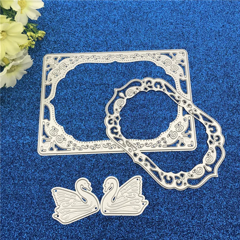 

Metal Cutting Dies 1 Set Swan stencil decoration for scrapbooking DIY Book photo album art card Die Cut