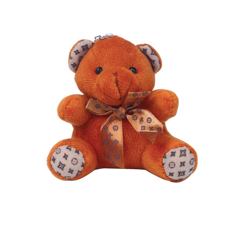 10 см мягкие животные медведь с бантом милый плюшевый сумка в виде игрушки брелок