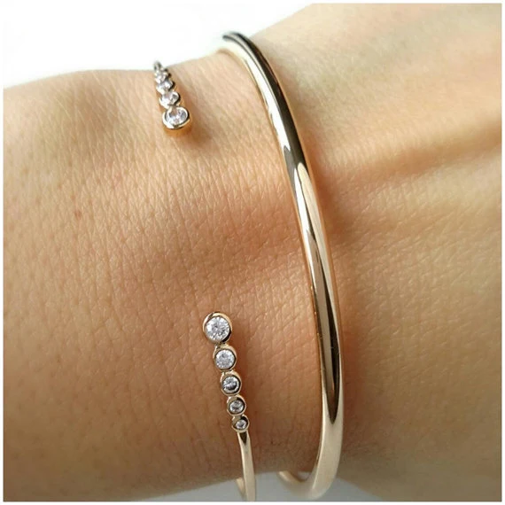 Женские регулируемые браслеты Pulseira Feminina серебристые ювелирные изделия из