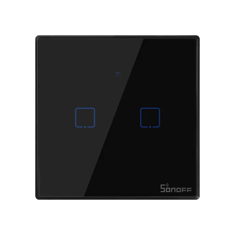 Sonoff New T3US T3EU UK 120 Size 1/2/3 gang TX 433Mhz RF Remoted Controlled Wifi Switch With Border Works With Alexa Google Home
