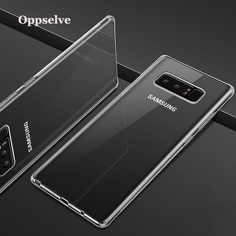 Ультрамягкий силиконовый чехол для Samsung Note 9 8 10 S10 S9 S8 Plus Coque прозрачная задняя