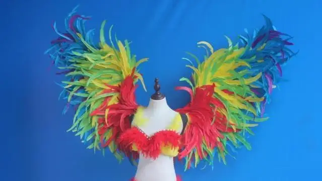 Пользовательские Крылья ангела перо для модельного представления реквизит