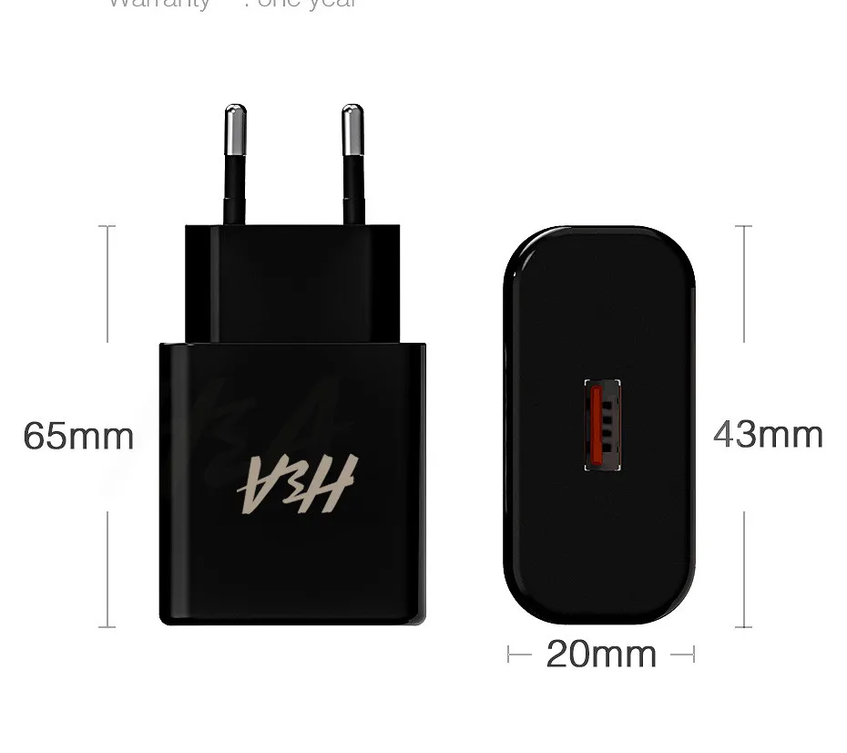 H& A Quick Charge 3,0 USB зарядное устройство для samsung S10 Plus S9 S8 QC3.0 мульти зарядное устройство для iPhone X XSMax 7 8 6 Plus EU зарядное устройство