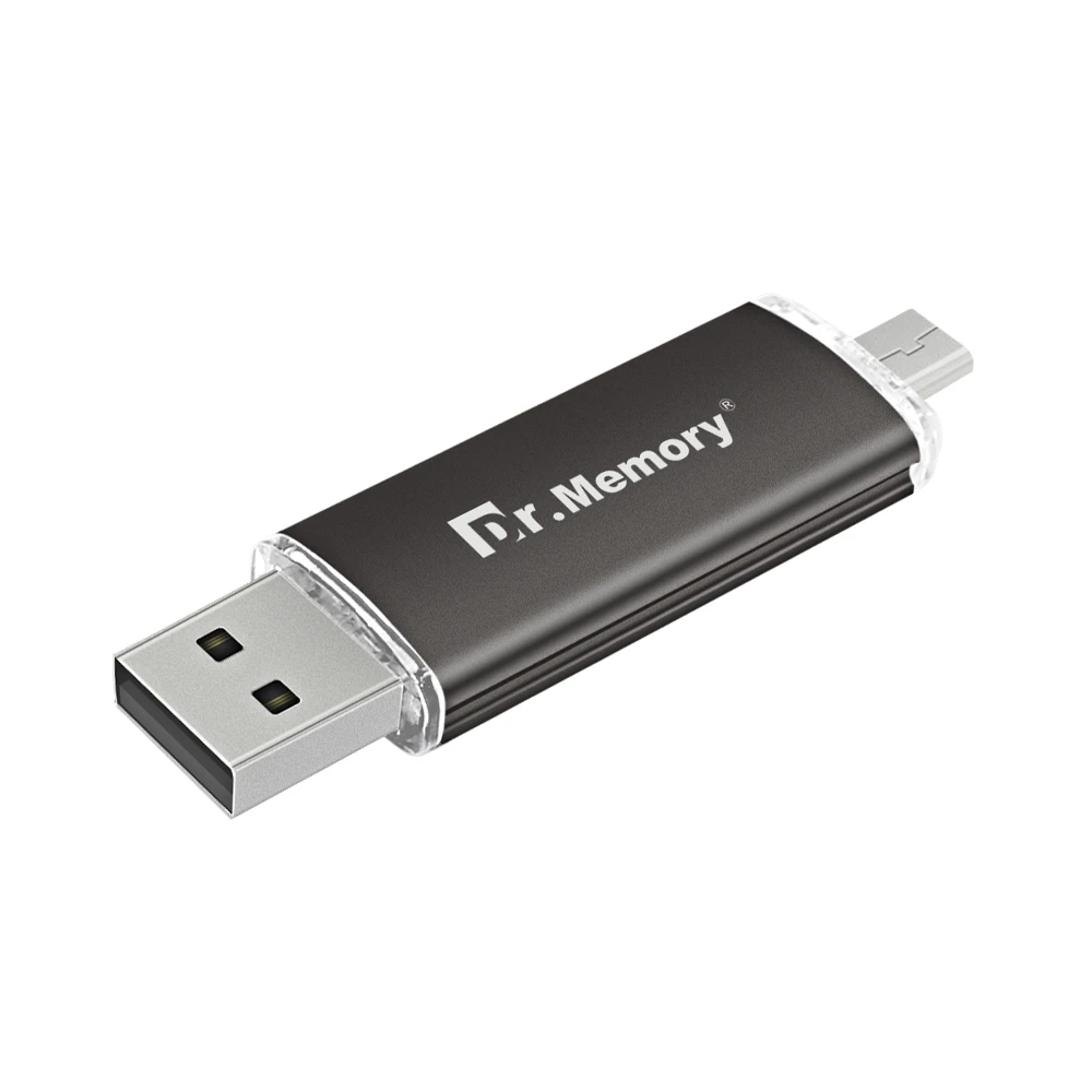 Dr. memory OTG USB флеш-накопитель 4 ГБ 8 ГБ 16 ГБ 32 ГБ 64 ГБ флеш-накопитель 128 ГБ Микро-флеш-накопитель USB для samsung Android Phone Stick - Цвет: Black