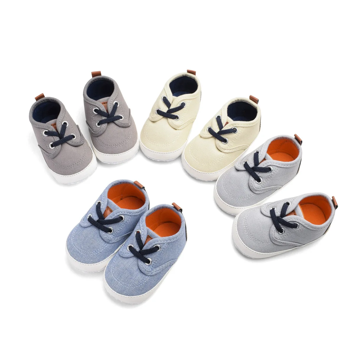 

Spring Baby Casual Canvas Shoes Soft Bottom Baby Toddler Shoes Newborn Shoes