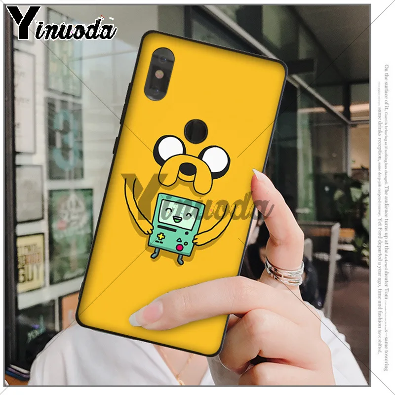Защитный чехол Yinuoda adventure time Beemo BMO Джек Финн Lumpy для xiaomi mi 6 8 se note2 3 mix2 redmi 5 5plus note 4