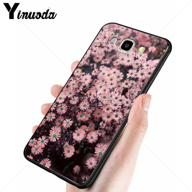 Yinuoda большая полоса ромашки розовые цветы аксессуары для телефонов Чехол samsung Galaxy