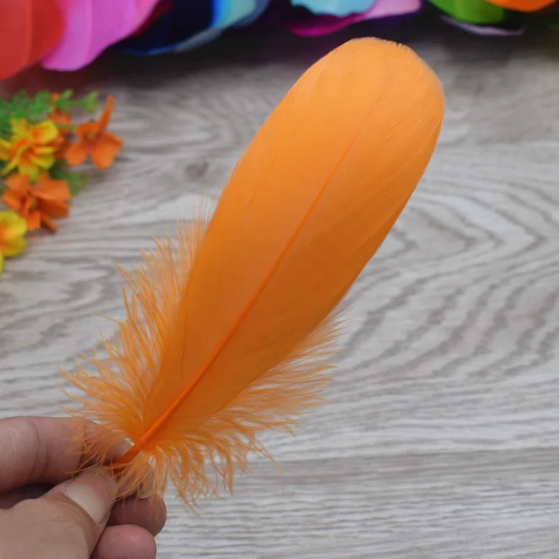 20 штук красивое гусиное перо перья 13-18 см DIY платье шляпа цепь и ожерелье серьги Свадебные аксессуары украшения