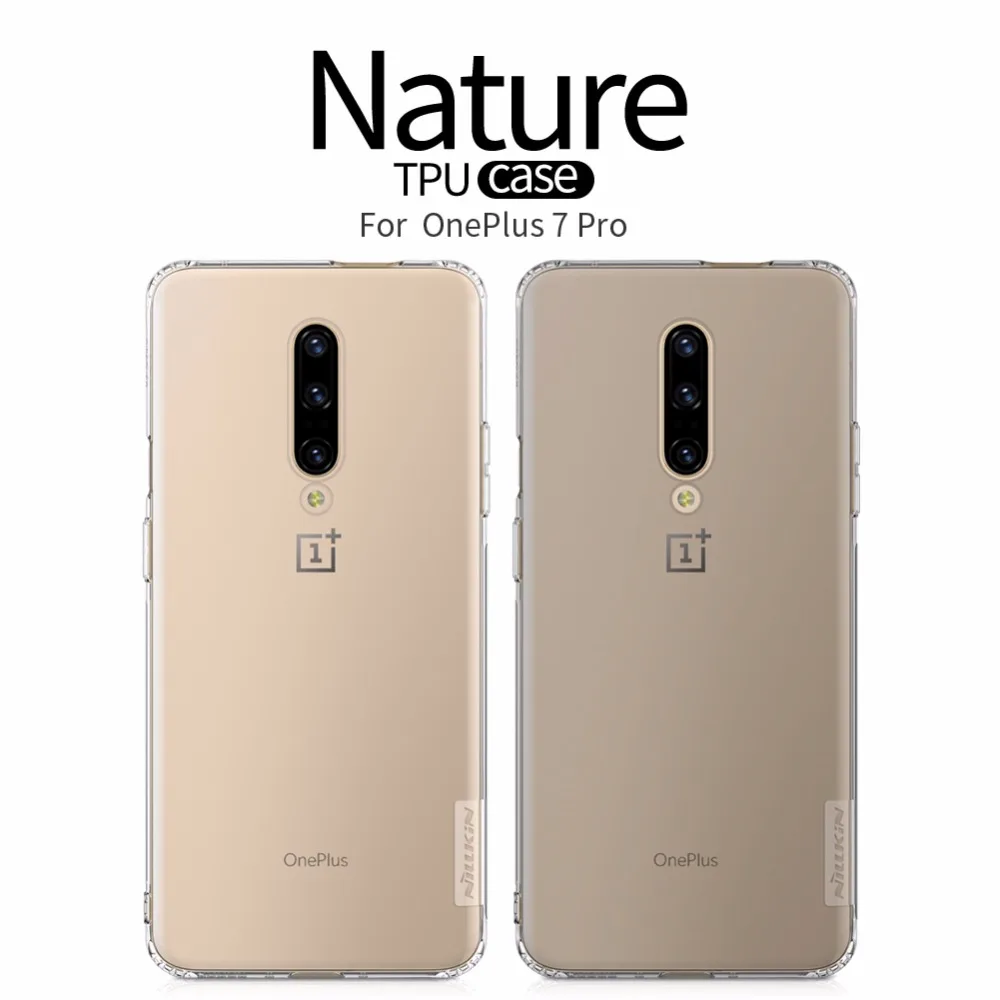 Для One plus 7 Чехол oneplus 7 pro Чехол 7T чехол NILLKIN TPU прозрачный мягкий силиконовый чехол для oneplus 7+ розничная посылка