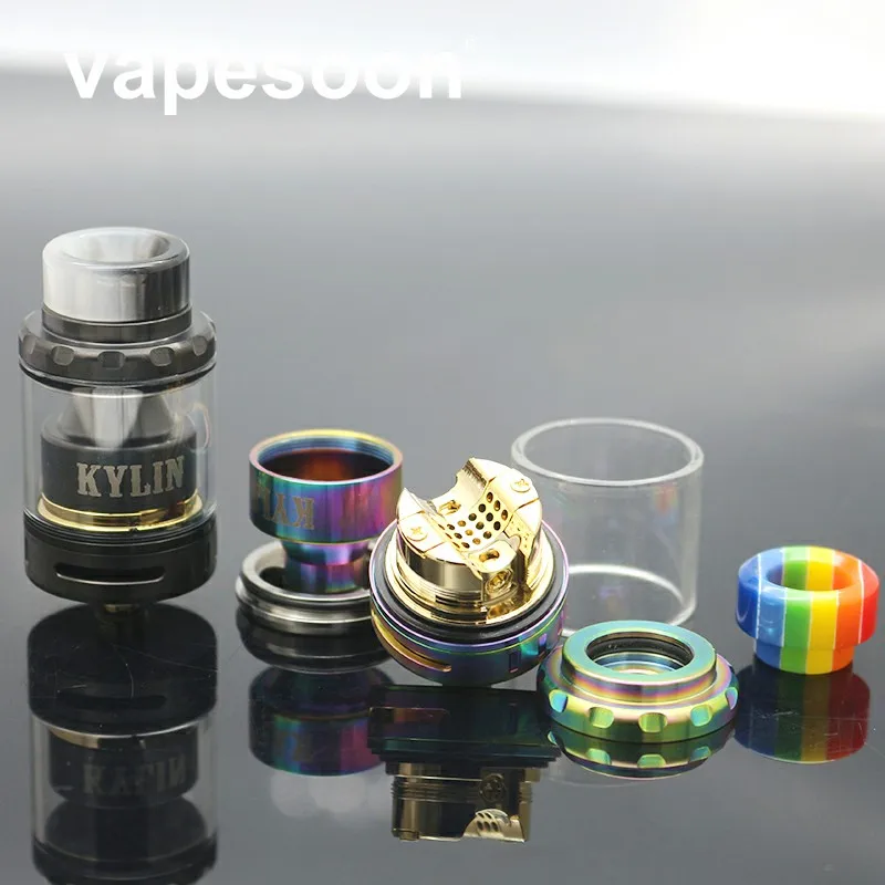 В наличии Vapesoon Kylin мини RTA Tank 2 MLExtend 6 мл электронная сигарета распылитель подходит