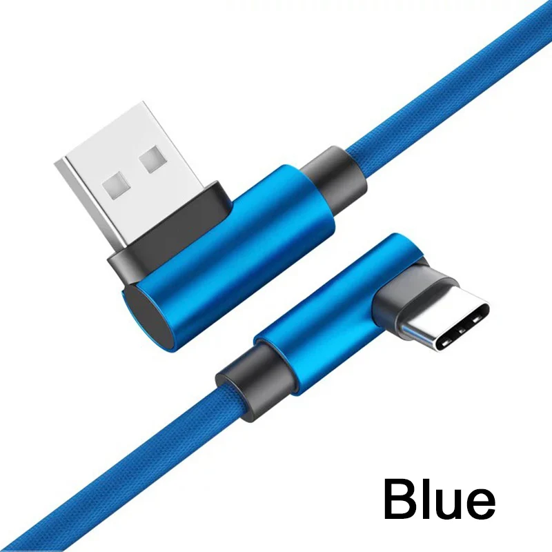 Синий 2.4A Зарядное устройство USB кабель Поддержка Micro Usb быстрая зарядка кабель синхронизации данных для iPhone samsung Android type C USB-C кабель для мобильного телефона - Цвет: Синий