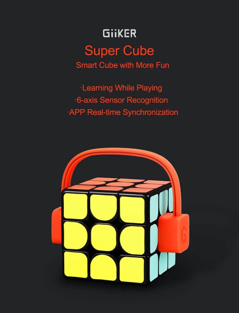 Xiaomi Giiker Super Rubik's Cube учитесь с веселым bluetooth-соединением распознавание идентификация интеллектуальная развивающая игрушка