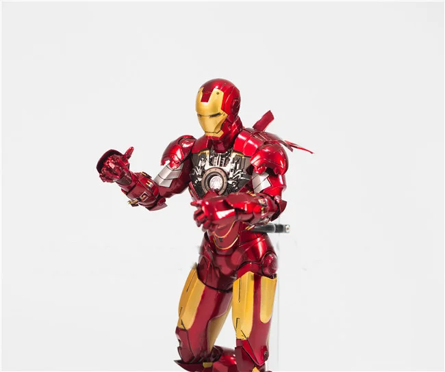 Новые с принтами &quotMarvel&quot &quotМстители Железный человек MK6 модель осанки ПВХ