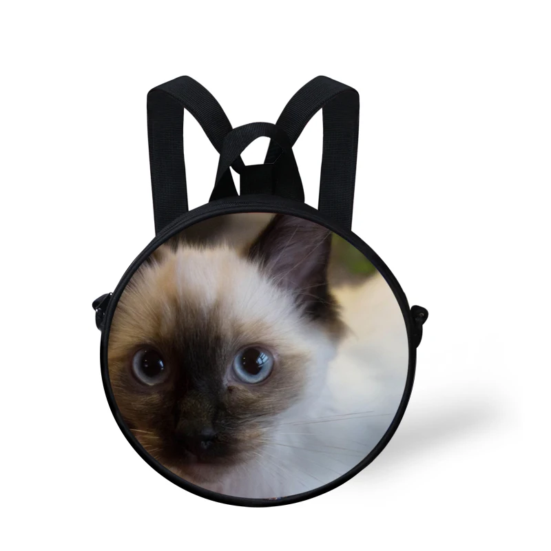 Милый Ragdoll Экзотические моды сумка часы мини для девочек и мальчиков круглый