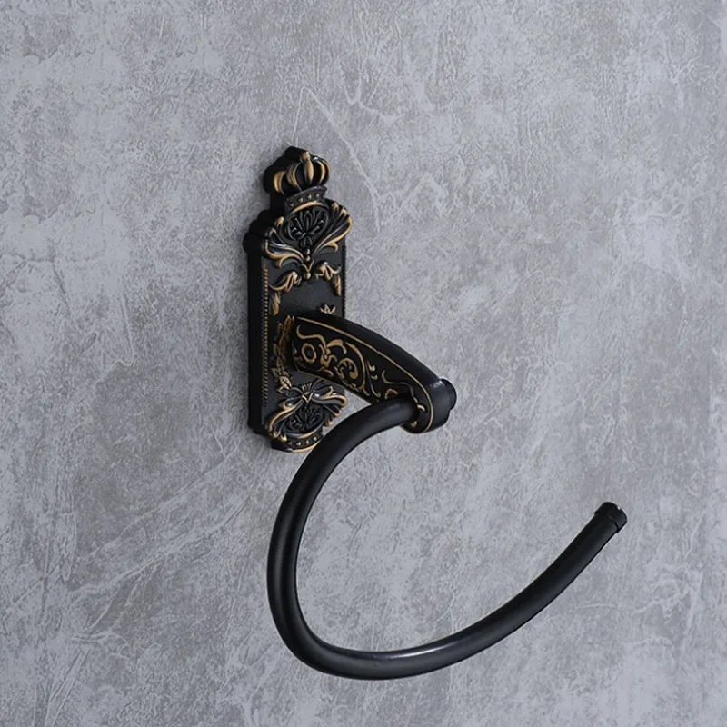 Дизайн Античная латунная Полка для полотенец двухслойная стойка аксессуаров