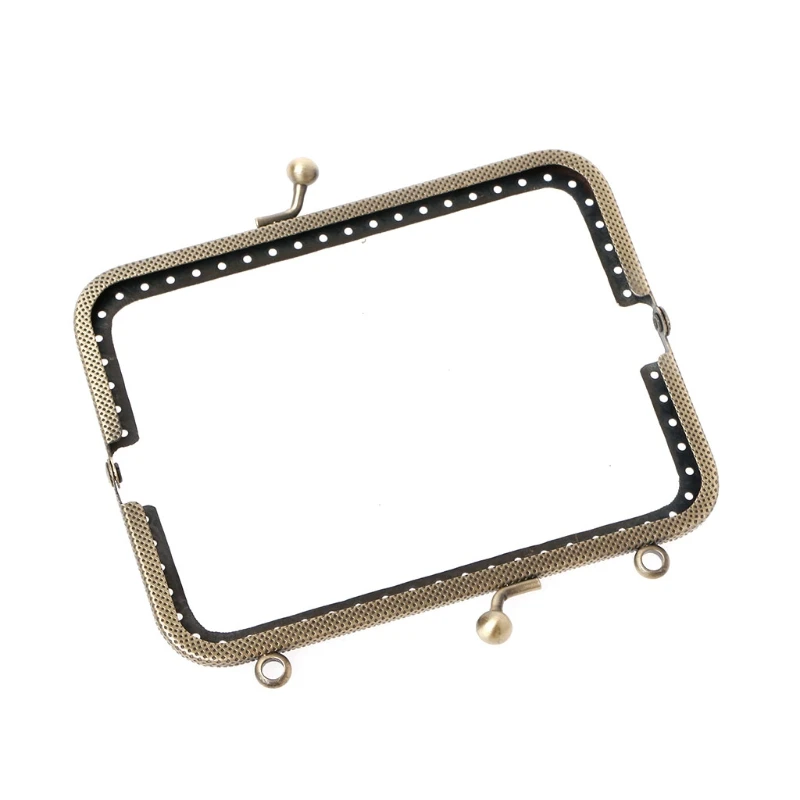 

THINKTHENDO 1Pc DIY Purse Handbag Handle Coins Bags Metal Kiss Clasp Lock Frame DIY 12.5cm Bag Parts Accessories