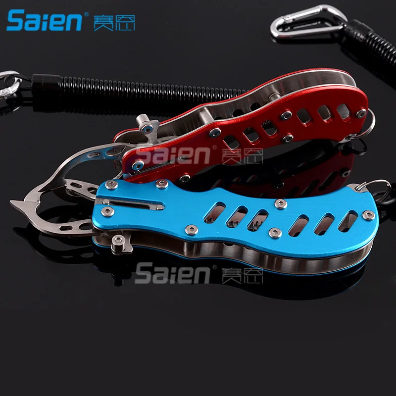 

Stainless Steel Fishing Pliers Saltwater Aluminum Handles Tools for Cutting Braid Line and Remove Hooks Lure with Sheath and Lan