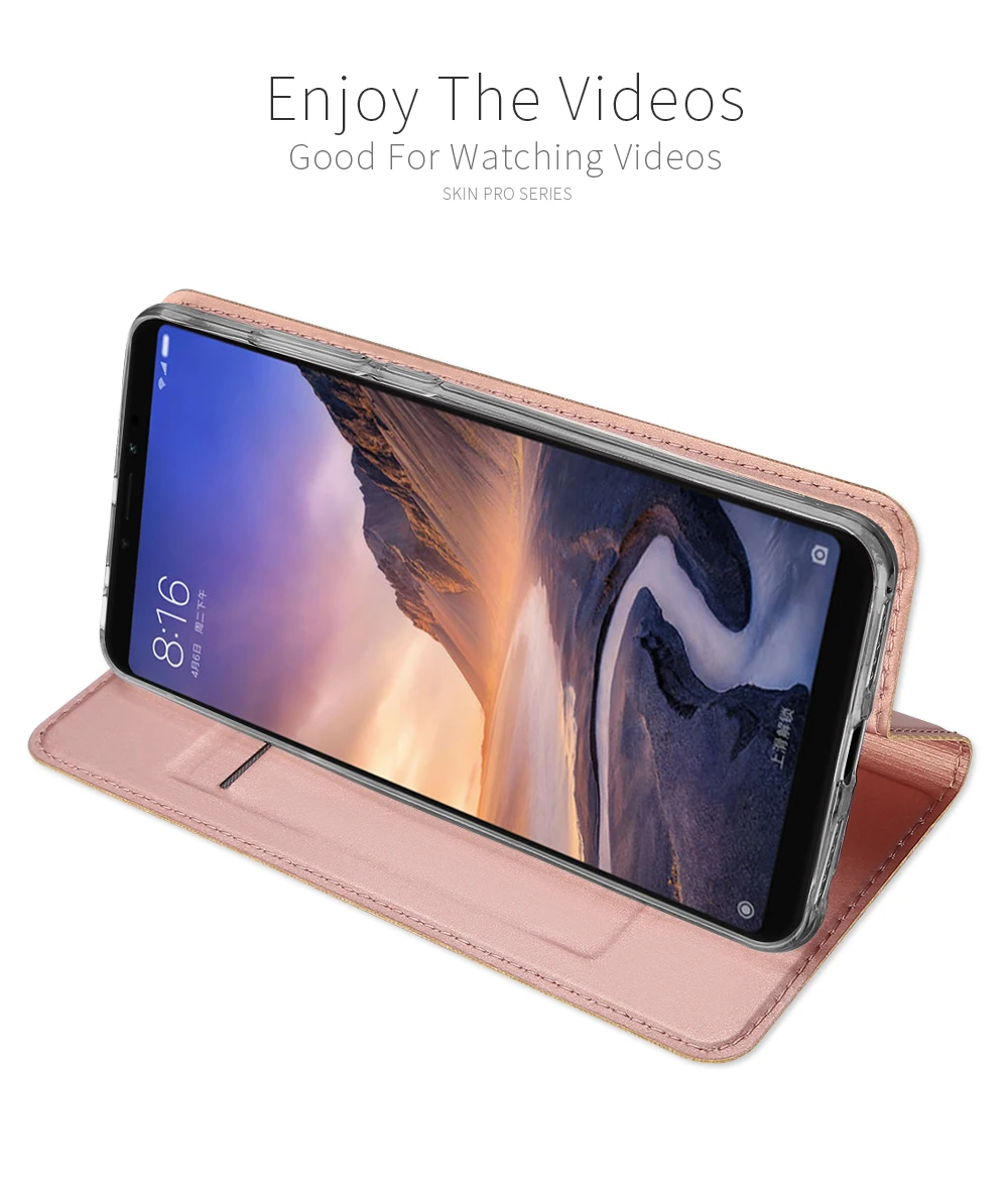 Для Xiaomi Mi Max 3 Магнитный чехол Max3 Роскошный из искусственной кожи для телефона MiMax