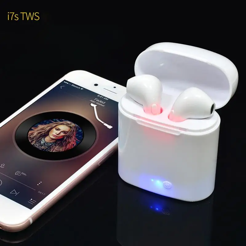I7 I7s TWS мини беспроводные Bluetooth наушники вкладыши стерео с зарядным устройством