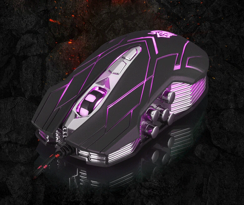 Hongsund новая игровая мышь Suzaku II + 800/1200/1600/2400 DPI USB 3D профессиональная