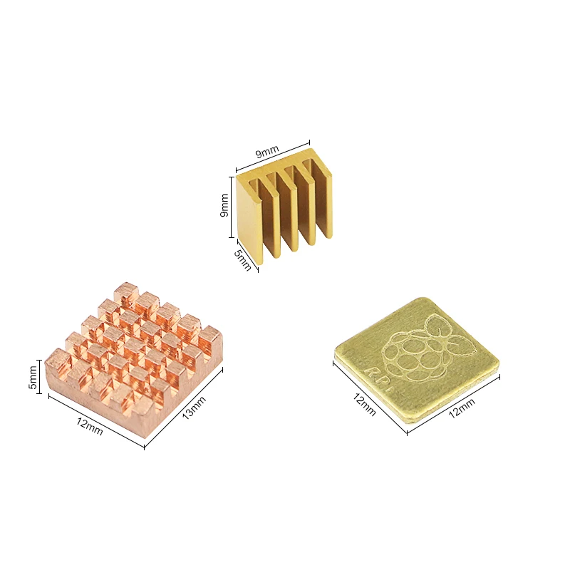 Вентилятор радиатора для Raspberry Pi 3 алюминий с 2 медью 3/Pi Модель B RPI + 5 В/3 В