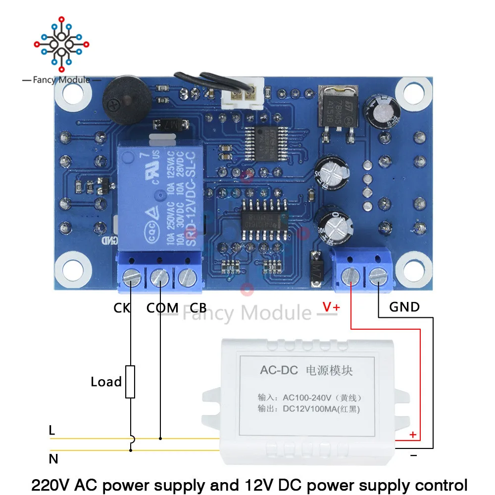 DK-W1308 AC 110V 220 V/DC 12V 10A двойной светодиодный цифровой термостат контроллер температуры трансформатор NTC термистор Датчик Зонд 10K