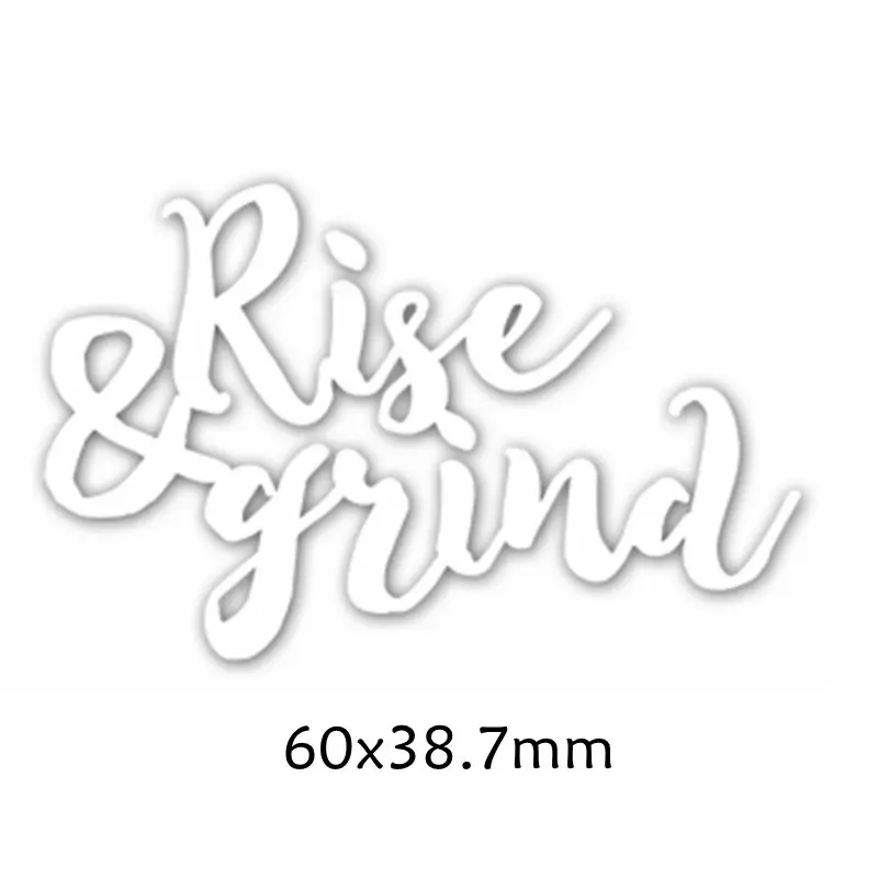 Металлические режущие штампы Rise & Grind enhice DIY Скрапбукинг тиснение изготовление