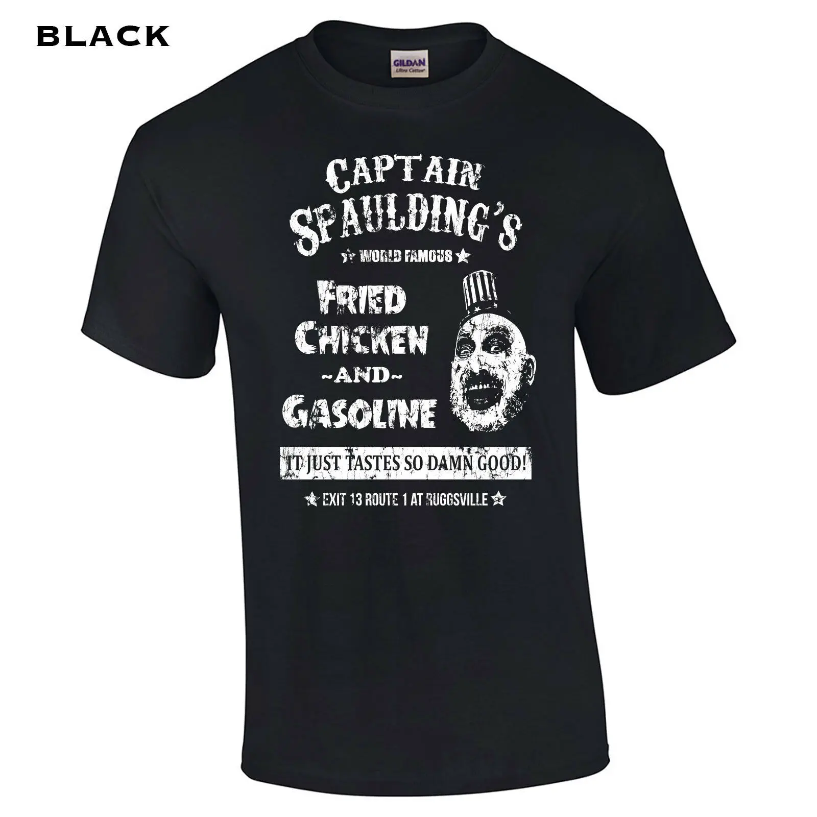 560 Captain spaulding Мужская футболка страшный фильм devils крутой ужас клоун убийца | одежда