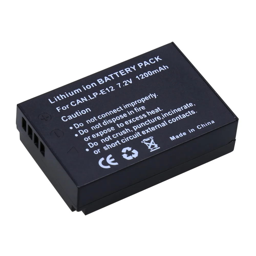 3 шт 7 2 V 1200 мА/ч LP E12 LPE12 Rechargeble Камера батареи для цифровой однообъективной